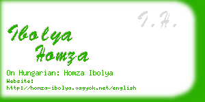 ibolya homza business card